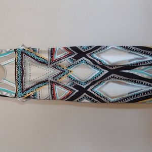 A.N.A. geometric sleeveless Maxi Dress Size Small